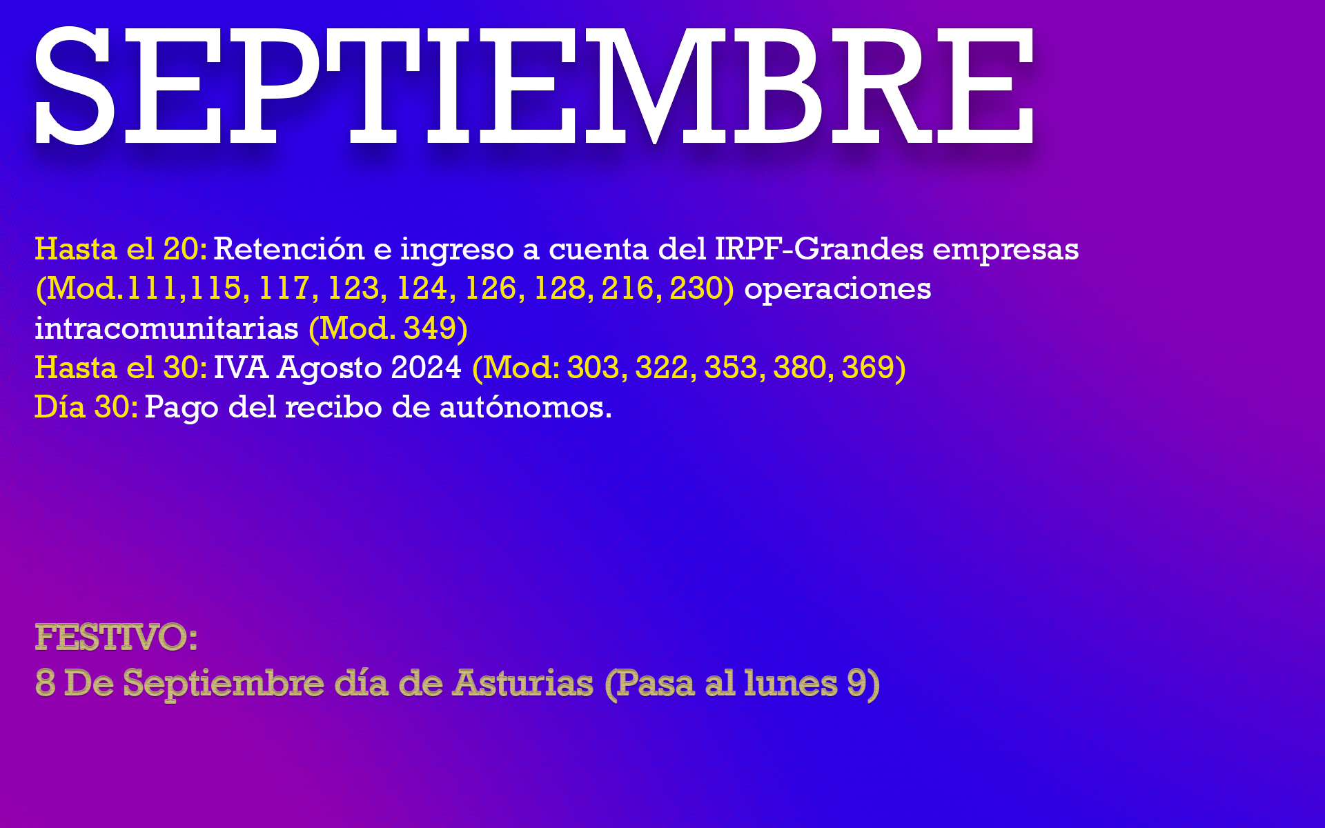 SEPTIEMBRE