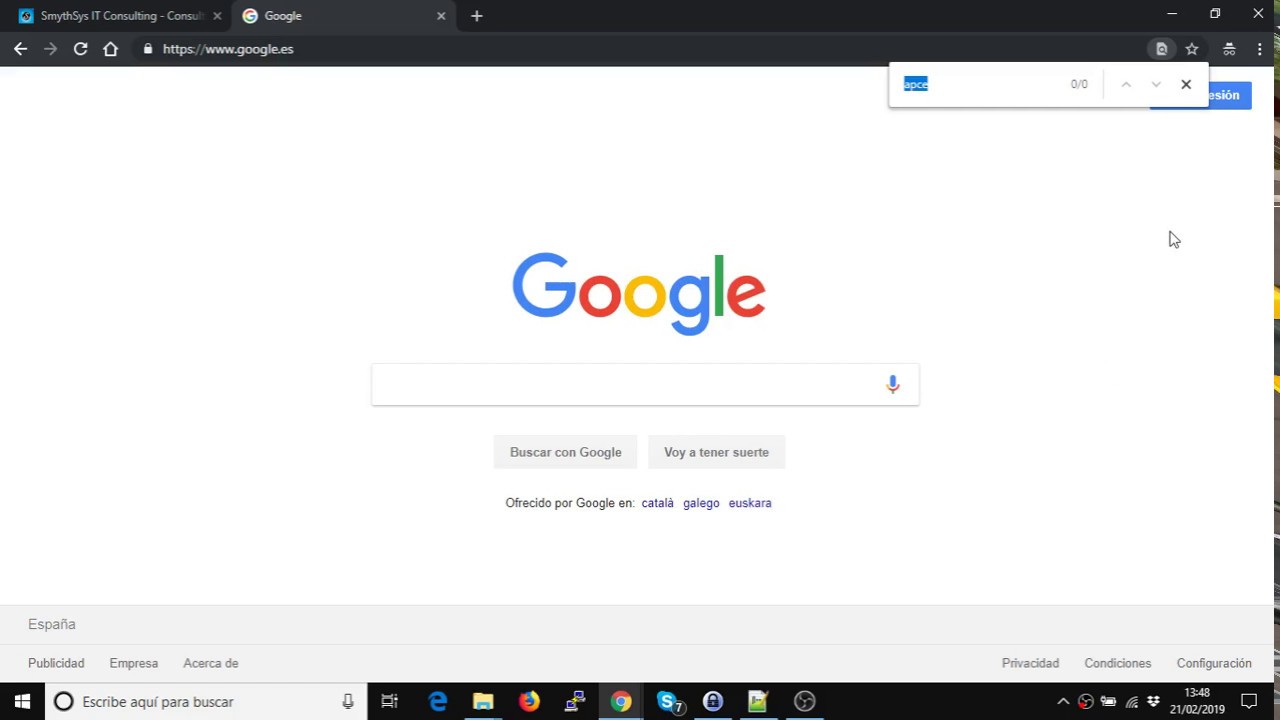 buscar en una pagina web