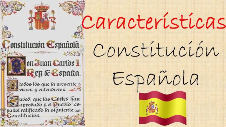 caracteristicas de la constitucion española
