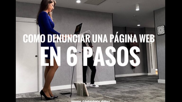 como denunciar una pagina web