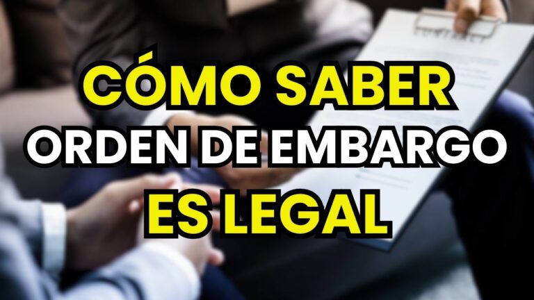 como saber si tengo un embargo