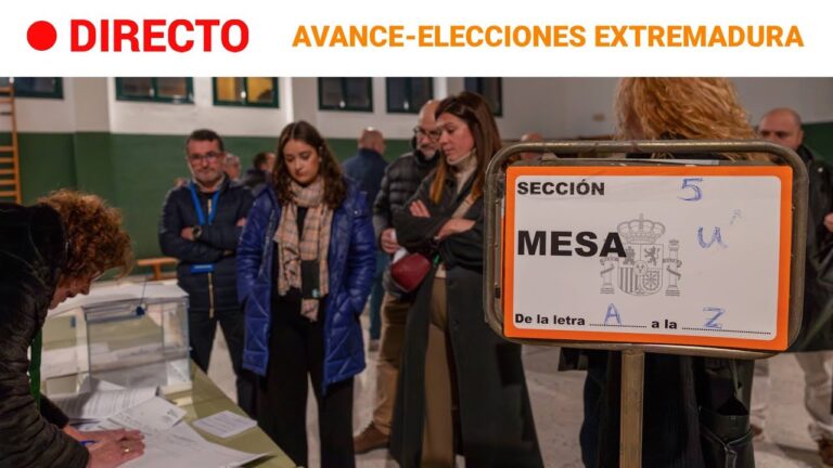 como van los votos en extremadura