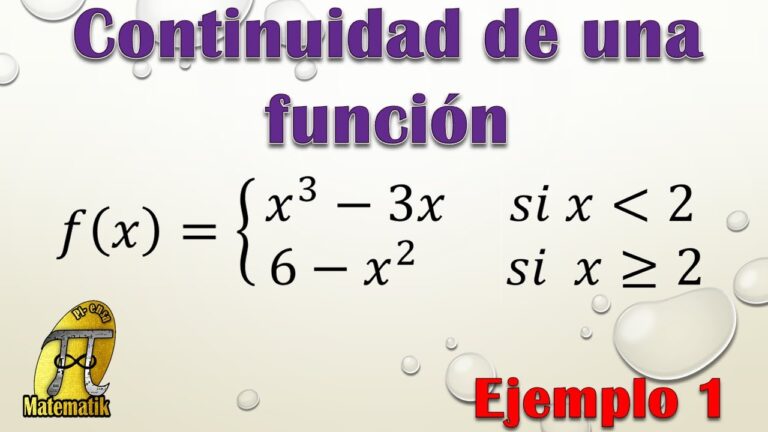 cuando una funcion es continua