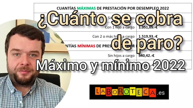 cuanto se cobra de paro