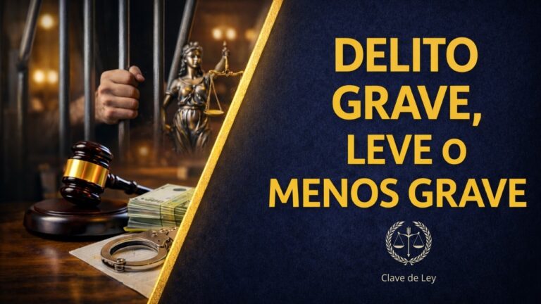 delitos leves menos graves y graves