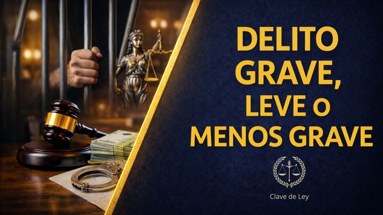 delitos leves menos graves y graves