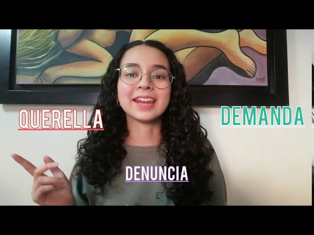 diferencia entre demanda y querella