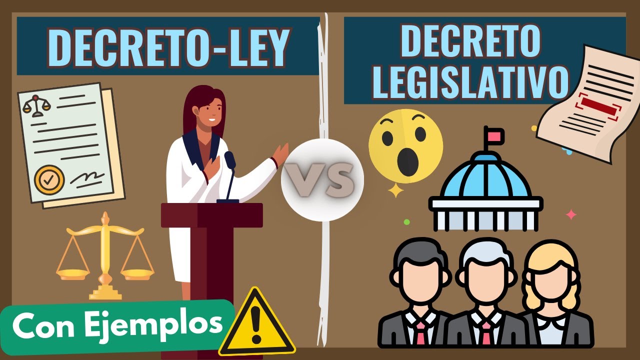 diferencia entre real decreto ley y real decreto legislativo