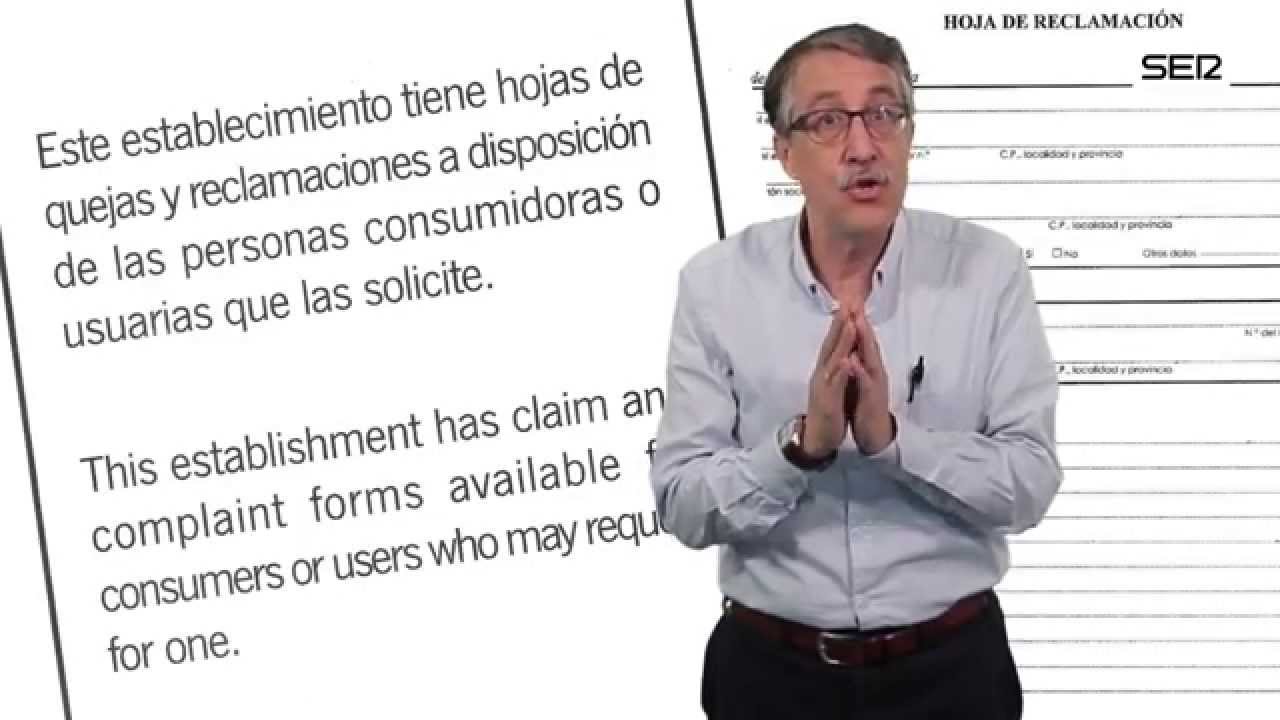 hoja de reclamaciones comunidad valenciana