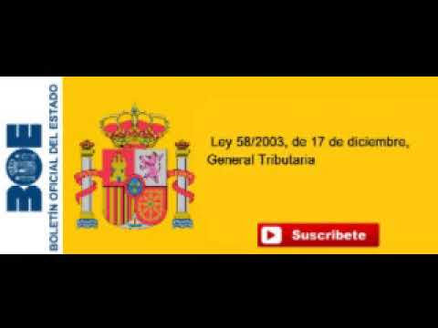 ley 58/2003 general tributaria