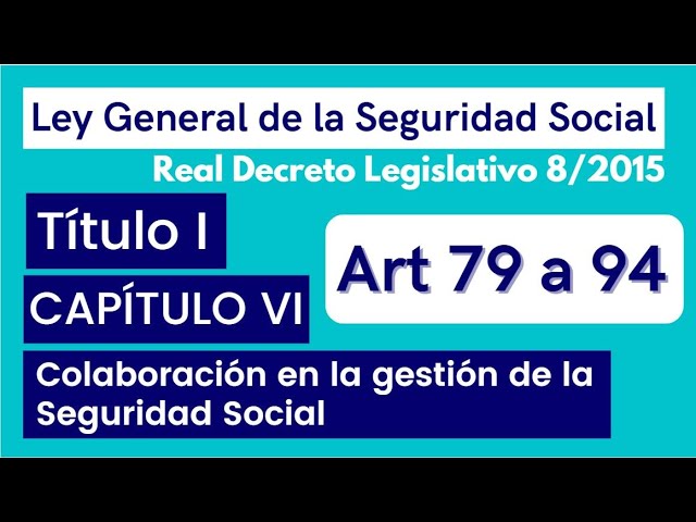 ley general de la seguridad social noticias juridicas