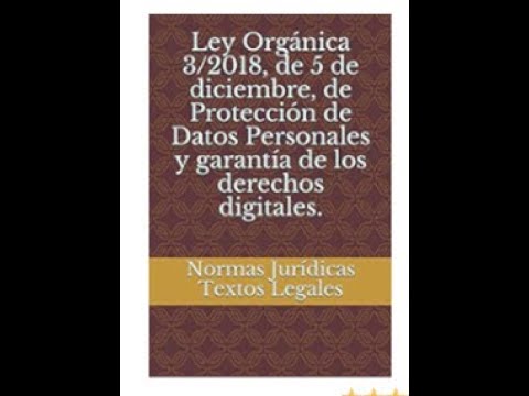 ley organica 3/2018 noticias juridicas