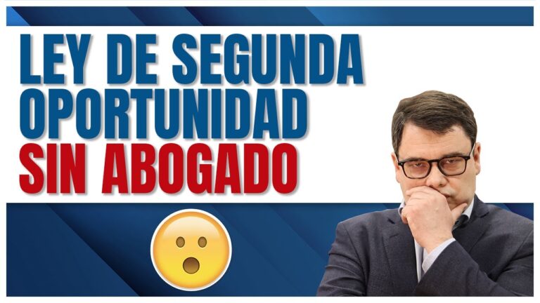 ley segunda oportunidad sin abogado