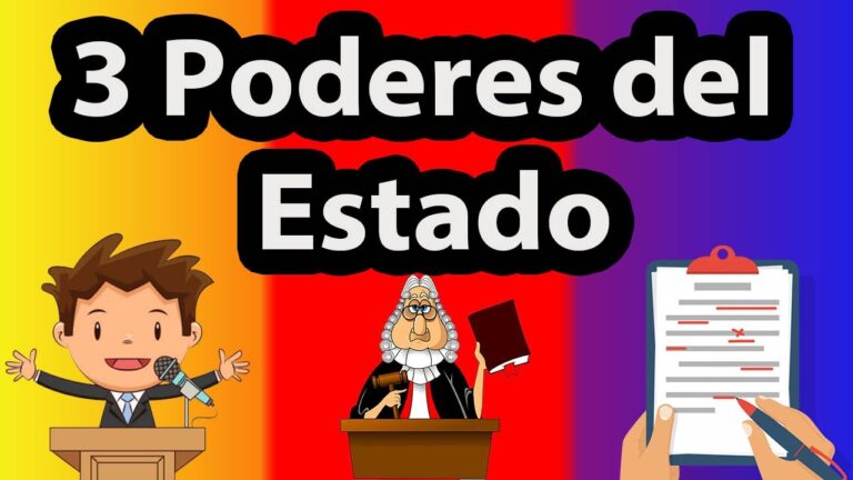 los 3 poderes del estado y sus funciones