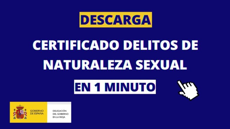 ministerio de justicia certificado delitos sexuales