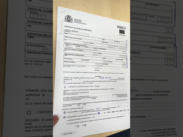 modelo contrato de trabajo indefinido