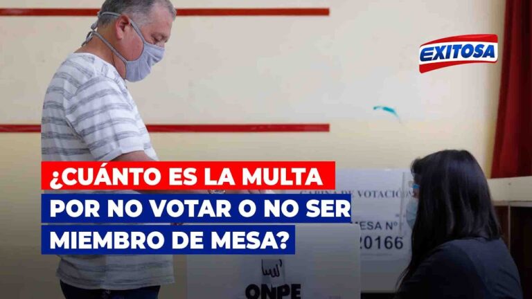 multa por no ir a la mesa electoral