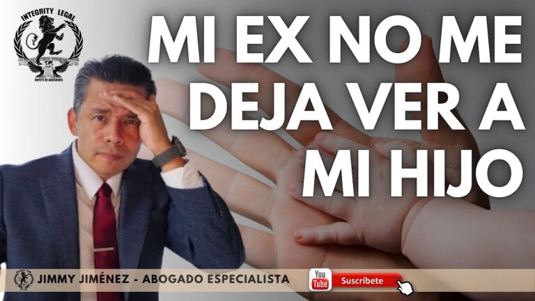 no me deja ver a mi hijo sin sentencia