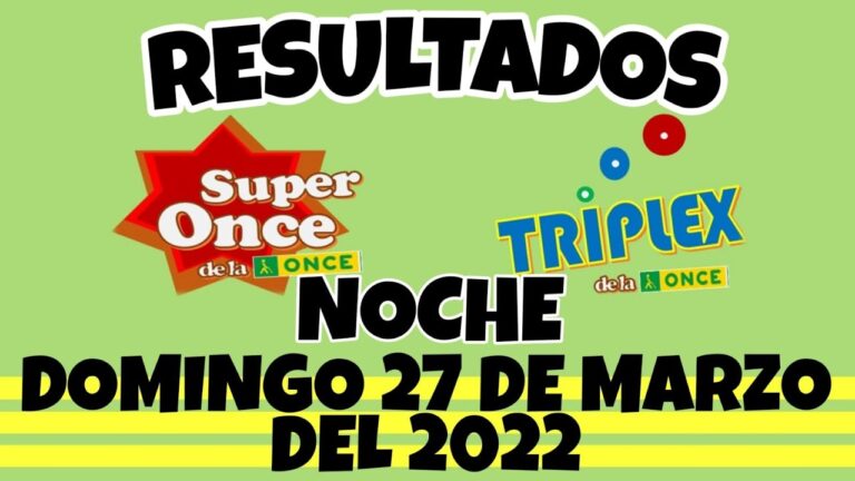 número de la once del 27 de marzo