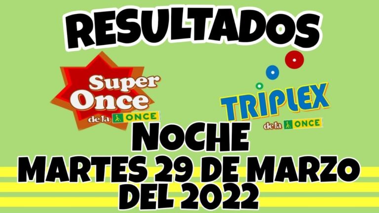número de la once del 29 de marzo