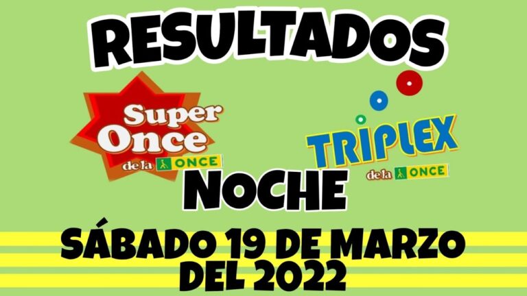 número de la once del día 19 de marzo