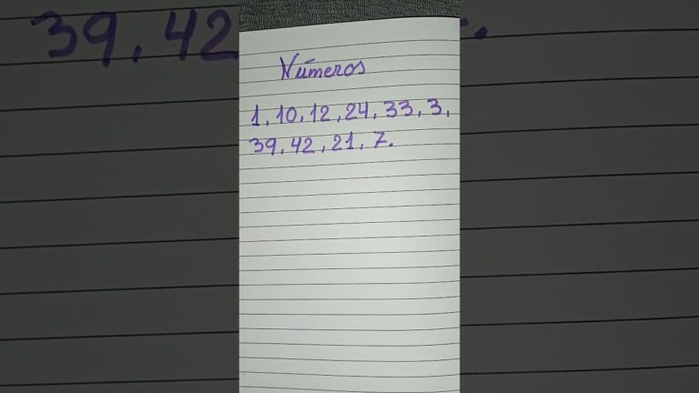 número de la once del día 7
