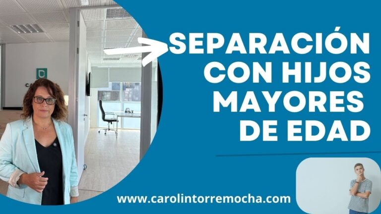 padres separados con hijos mayores de edad