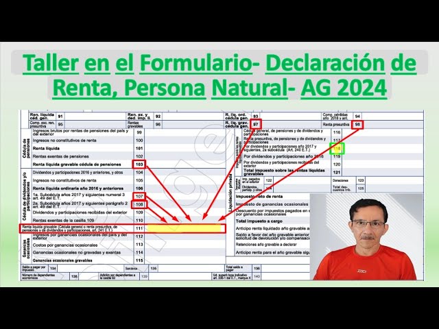 plantilla declaracion de la renta