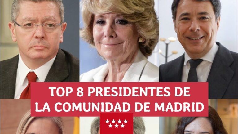 presidentes de la comunidad de madrid