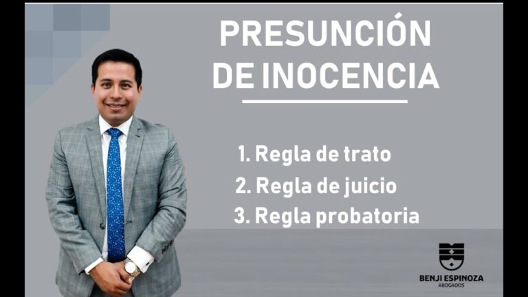 principio de presuncion de inocencia