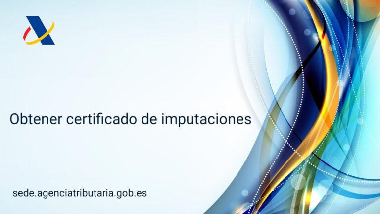 que es el certificado de imputaciones