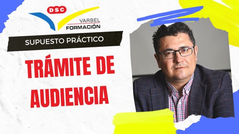 que es el tramite de audiencia