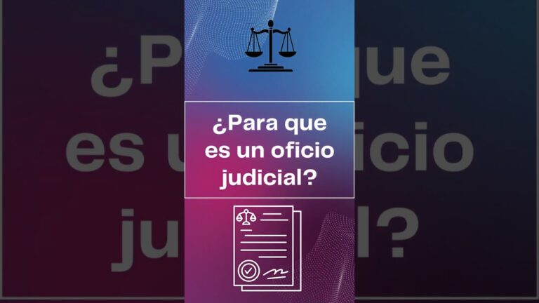 que es un oficio judicial