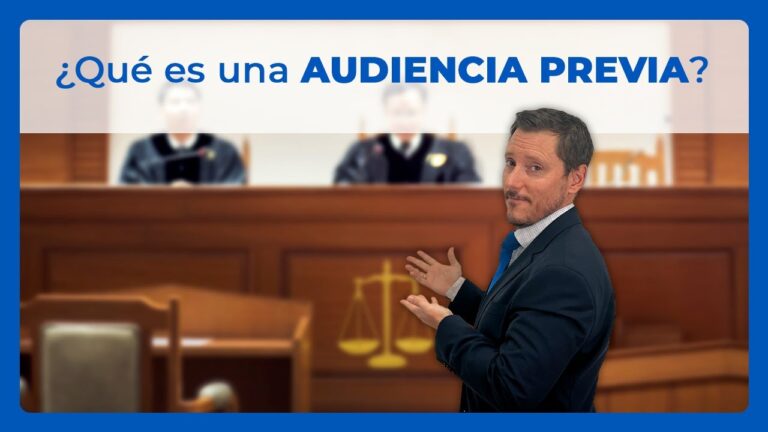 que es una audiencia previa