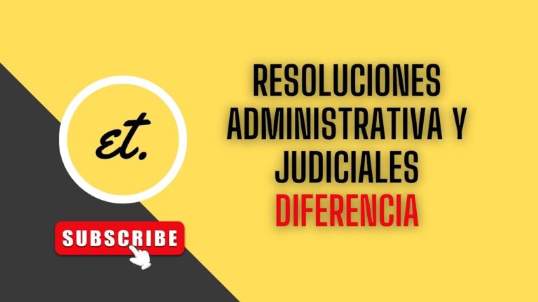 que es una resolución administrativa