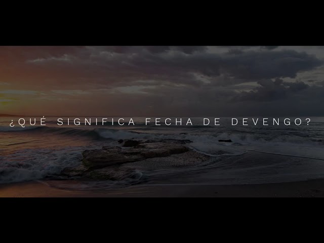 que significa fecha de devengo