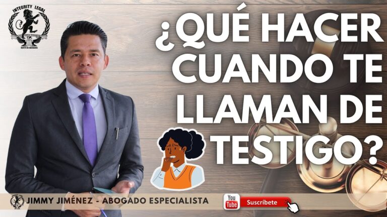 quien cita a los testigos en un juicio
