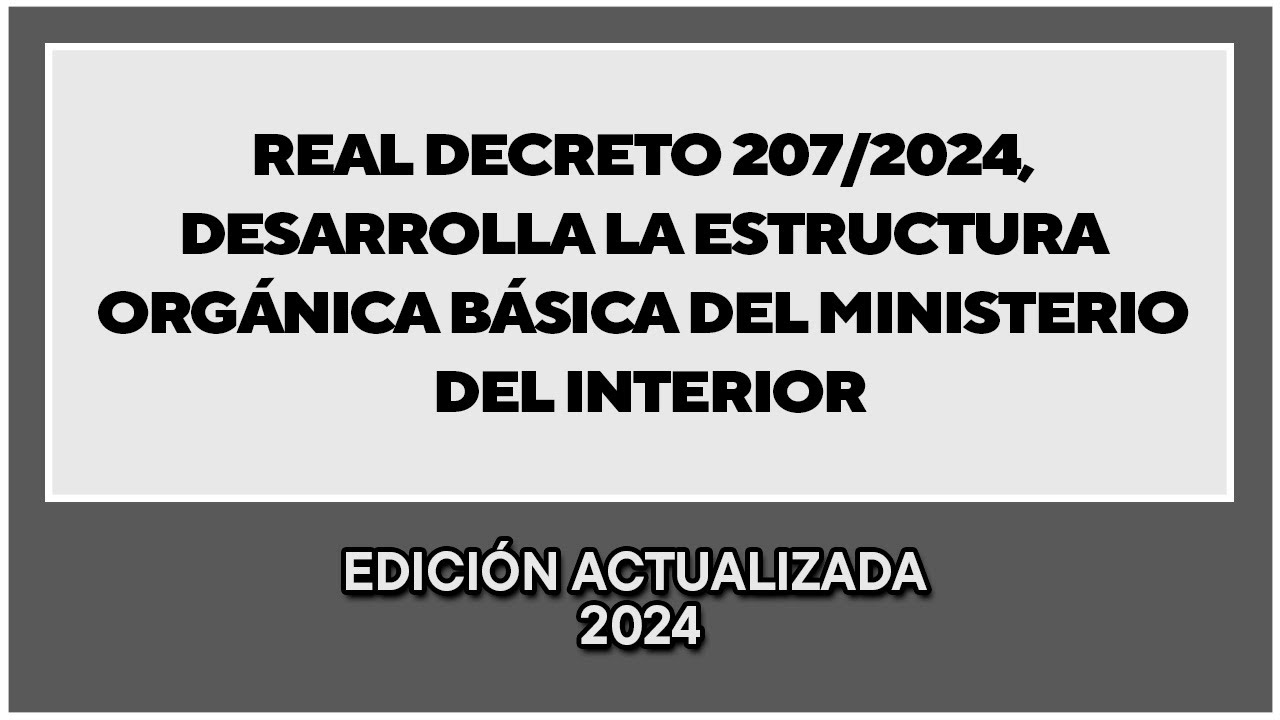 real decreto 207/2024