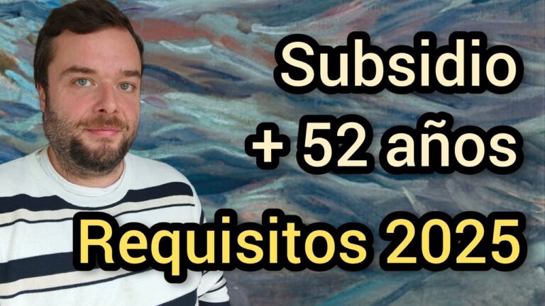 subsidio de desempleo para mayores de 52 años
